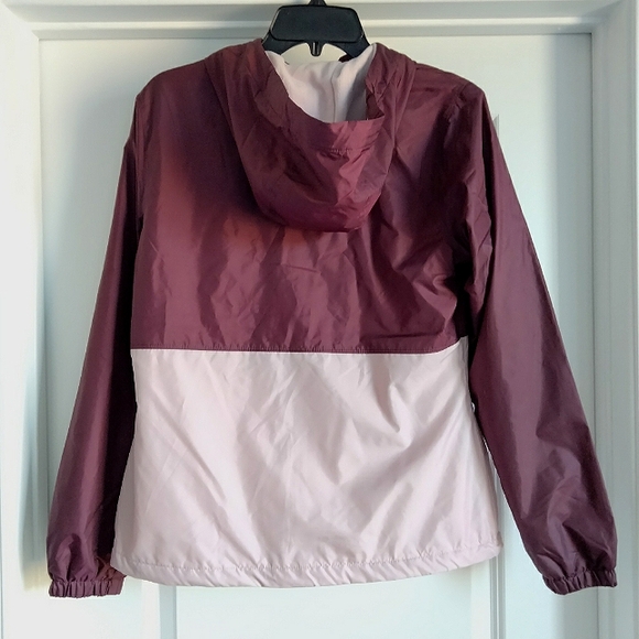NWT XS Columbia Center Ridge Lined Windbreaker Hooded Rain Jacket Colorblock NEW - Picture 2 of 12